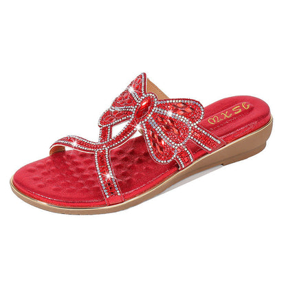 Geklede comfortabele zomersandalen