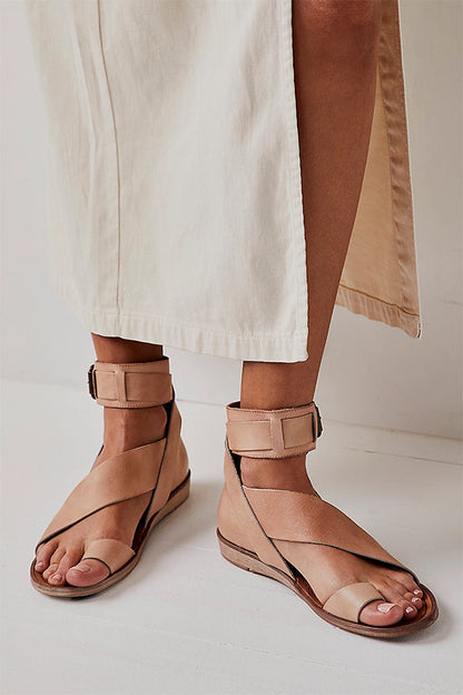 Teenring Gesp plaat sandalen