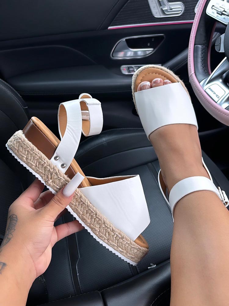 Platform Espadrille Sandals - ECHOINE