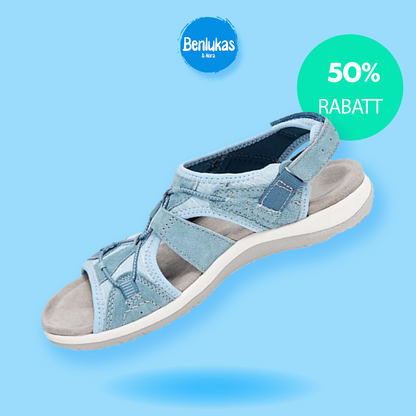 Elegante en gedetailleerde ondersteunende zomersandalen