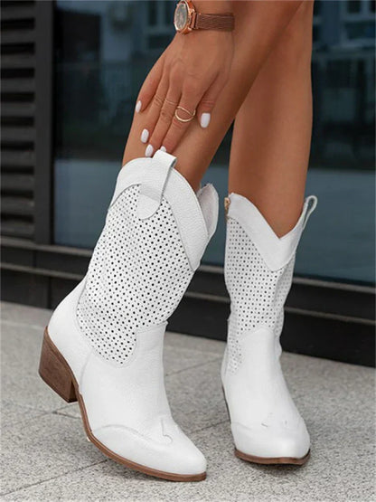 Elegante en gedetailleerde ondersteunende zomerlaarzen