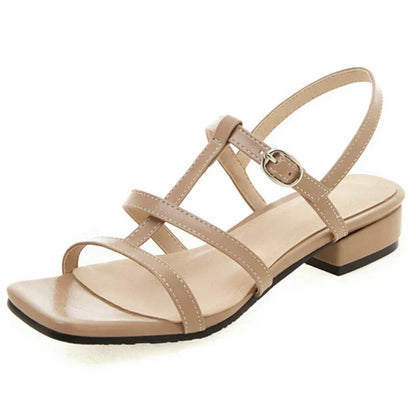Lage Hakken Riemen Boven Casual Sandalen