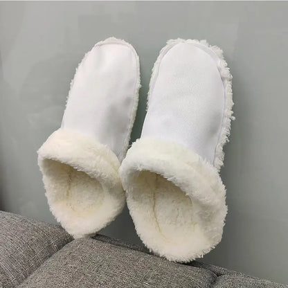 2024 Winter Bont Slippers Inlegzolen Bont Schoen Klompen Schoenen Voeringen Uitneembare Zachte Verdikte Pluche Hoes Warm Gevoerd