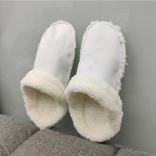 2024 Winter Bont Slippers Inlegzolen Bont Schoen Klompen Schoenen Voeringen Uitneembare Zachte Verdikte Pluche Hoes Warm Gevoerd