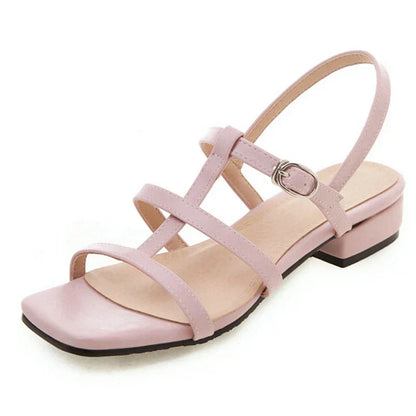 Lage Hakken Riemen Boven Casual Sandalen