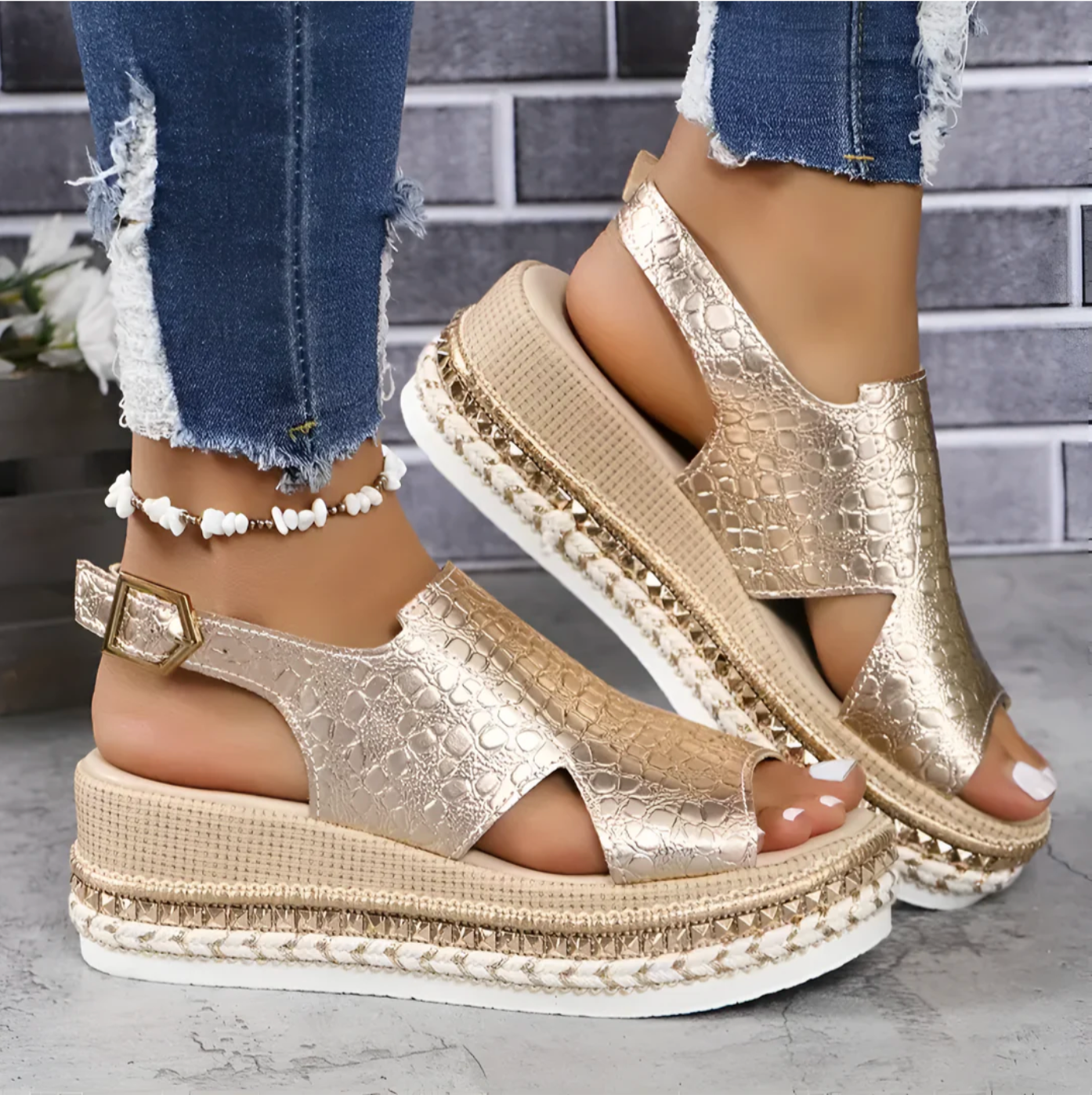Ondersteunende orthopedische zomersandalen op maat