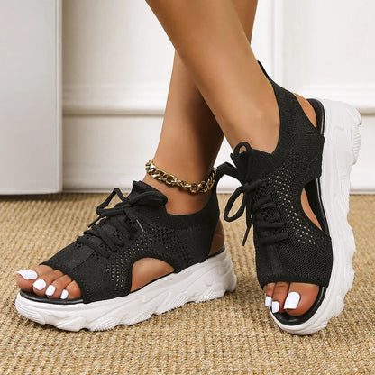 Stijlvolle ademende orthopedische sandalen