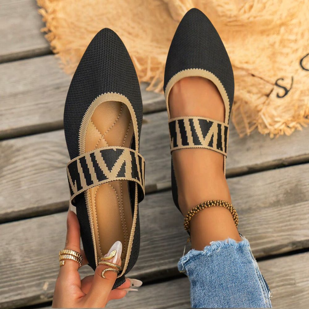Casual schoenen met spitse teen en elastische band