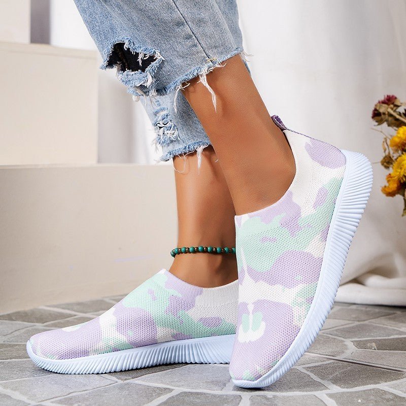 Flyknit Casual Fashion Colored Sneakers - TRADINGSUSAViolet35Flyknit Casual Fashion Colored SneakersTRADINGSUSA